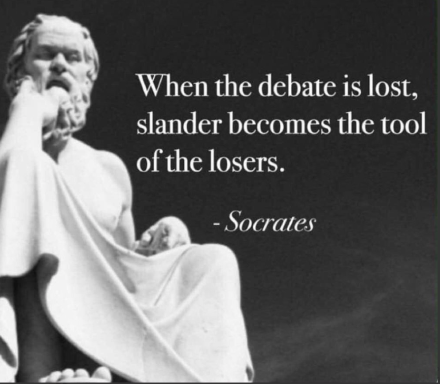 socrates quote on slander